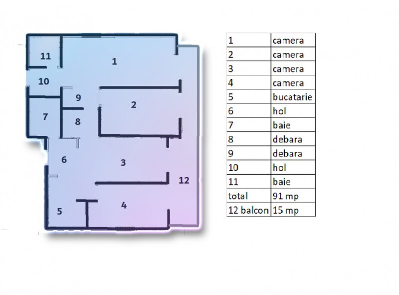 Baneasa apartament de vanzare cu 4 camere si 2 parcari subterane